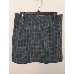 Lole Women's Green Plaid Quick Dry Skorts Size 8